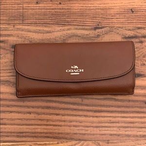 SLIM ENVELOPE WALLET IN CROSSGRAIN LEATHER